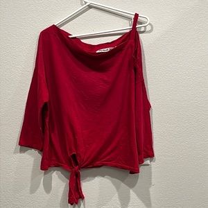 Michael Stars off the shoulder red shirt